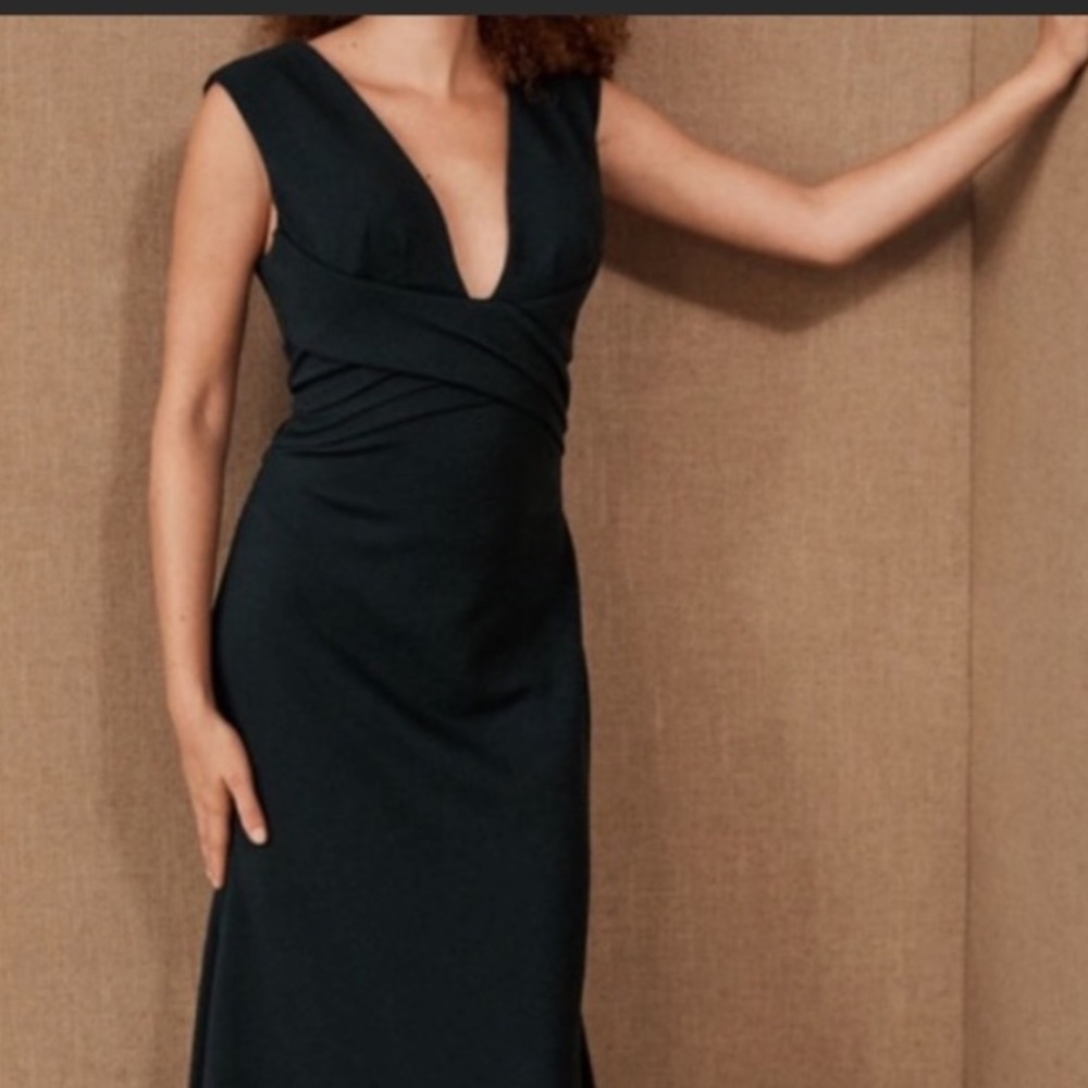 BHLDN Fira Gown Maxi Black dress SZ 6